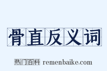 骨直反义词是什么意思的图片